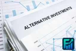 Financial report labelled “Alternative Investments” on top of charts and graphs, symbolising data analysis in the context of alternative investments.