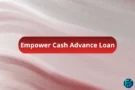 Red gradient banner with the text “Empower Cash Advance Loan” centered, representing Empower’s quick and flexible cash advance loan options for short-term financial needs.