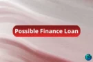 Red gradient banner with the text “Possible Finance Loan” centered, symbolizing Possible Finance’s short-term personal loans designed for credit-building and financial support.