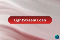 Red gradient banner with the text “LightStream Loan” centered, representing LightStream’s low-rate personal loan options with no fees and flexible repayment terms.