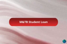 Red gradient banner with the text “M&TB Student Loans” centered, illustrating M&T Bank’s student loan options for higher education financing.