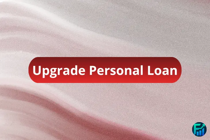 Red gradient banner with the text “Upgrade Personal Loan” centered, representing Upgrade’s fixed-rate personal loan options with quick online application and clear repayment terms.