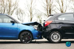 Two cars involved in a collision, representing the need for cheap car insurance coverage.