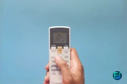 Remote control set to 25°C to help lower your electric bill in summer.