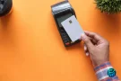 Debit or credit card payment at a terminal